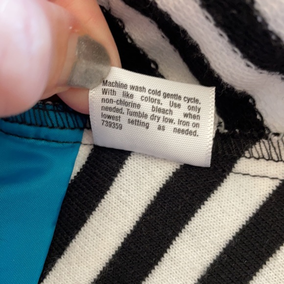 Ana Small Black White Blazer Jacket Suit Stripe - Picture 8 of 16